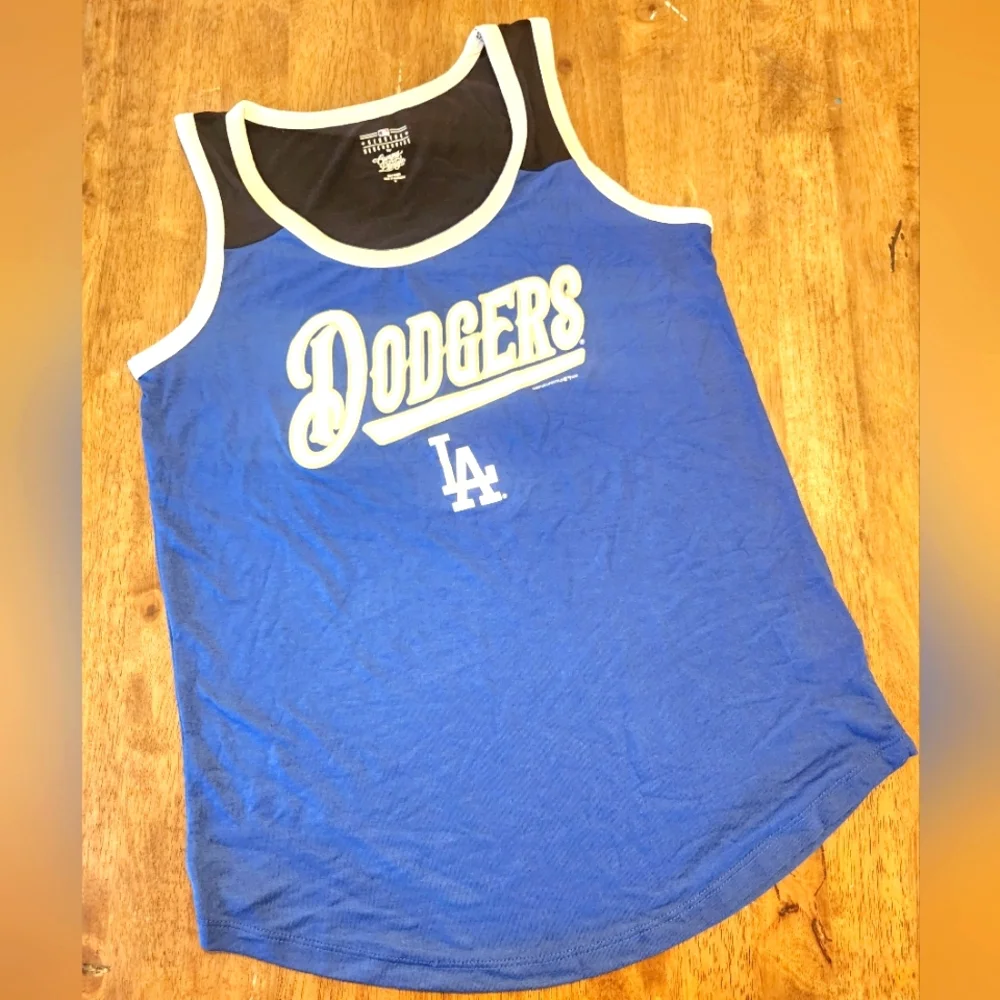 New Genuine Merchandise by Campus Lifestyle MLB LA Dodgers Women's Tank - Picture 1 of 5